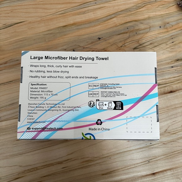 *Large Microfibre Hair Towel Wrap for Women Long Thick Curly Hair, 43"×27" - Picture 3 of 3